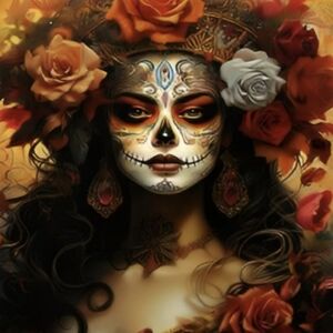 Sugar Skull, Día de los Muertos Gothic Cross Body Purse